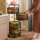 [Compre 1 e leve 2] Fruteira Articulada Giratória de Aço Inoxidável com 3/4/5 Níveis + BRINDE: Kit de Utensílios de Cozinha.
