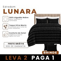 [LEVE 2 PAGUE 1] Edredom Lunara em 100% Algodão Premium +2 BRINDES: Capas para Travesseiro
