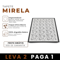[LEVE 2 PAGUE 1] Tapete Estampado Mirela em Algodão e Nylon (Leveza, Beleza e Conforto!)