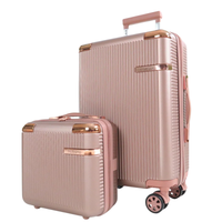 Kit de 4 Malas Milano™ em ABS Reforçado com Giro 360° e Design Antirrisco